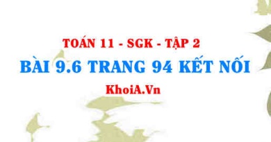 Bài 9.6 trang 94 Toán 11 Kết nối tri thức Tập 2